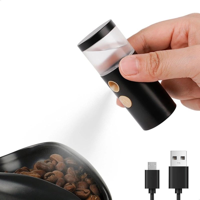 WATCHGET 20ml Cylindrical Coffee Bean Atomizer Rdt Sprayer for Reducing Coffee Powder Static, Portable Electric Nano-Atomizer Rechargeable Espresso Sprayer, Black - Image 1